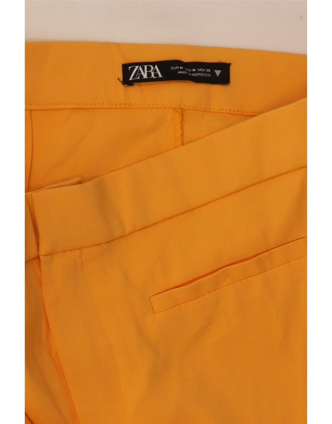 Pantaloni casual Bootcut da donna Zara medi W30 L26 gialli