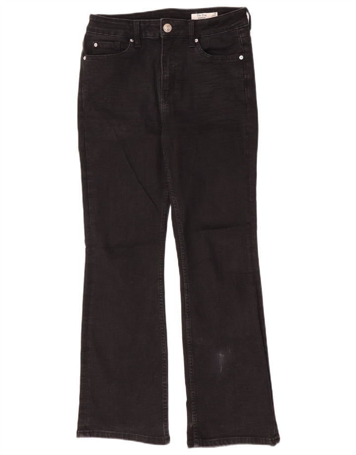 Marks & Spencer Donna The Eva Bootcut Jeans UK 10 Small W26 L28 Nero