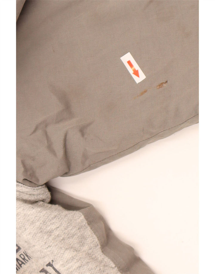 Giubbotto bomber con cappuccio grafico da uomo Carrera UK 38 Blocco colore grigio medio