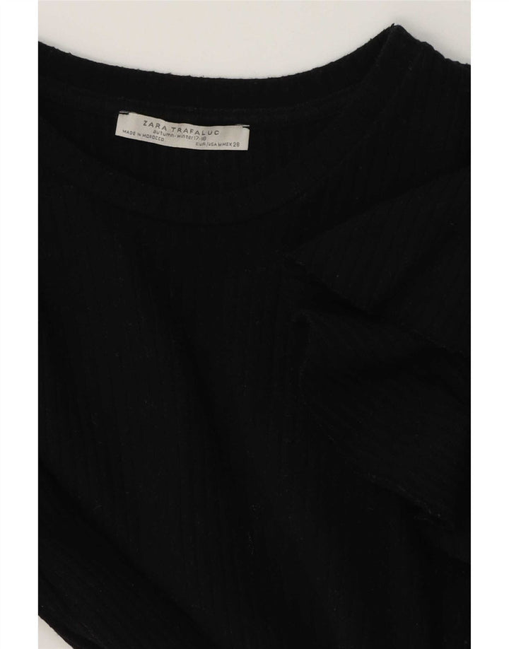 Top in camicetta da donna Zara UK 12 medio nero