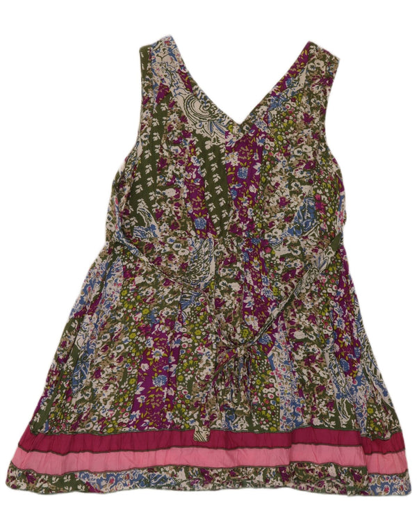 Joe Browns Top tunica senza maniche da donna UK 8 piccolo floreale multicolore