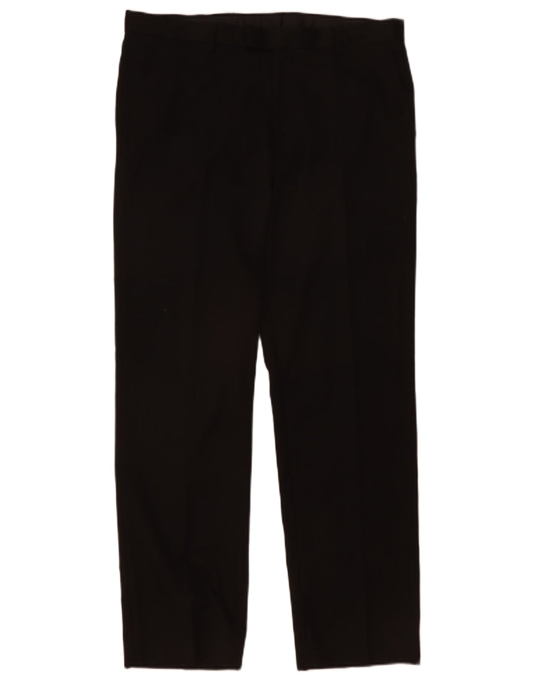 Pantaloni da abito regolari da uomo Marks & Spencer W36 L25 poliestere nero