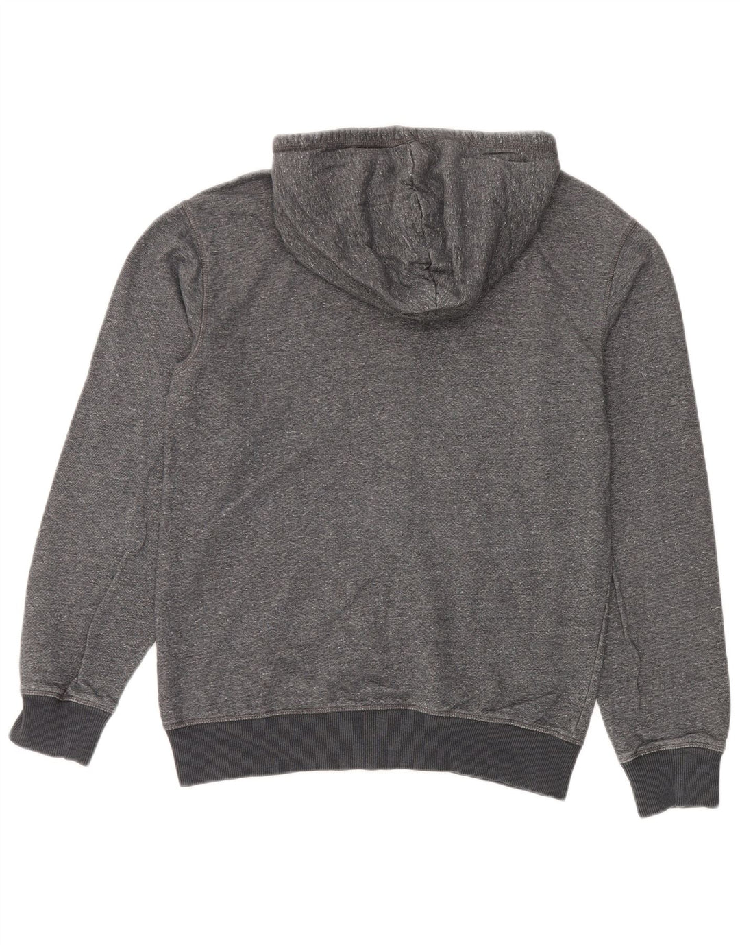 Maglione con cappuccio e zip premium da uomo Quiksilver in cotone grigio medio