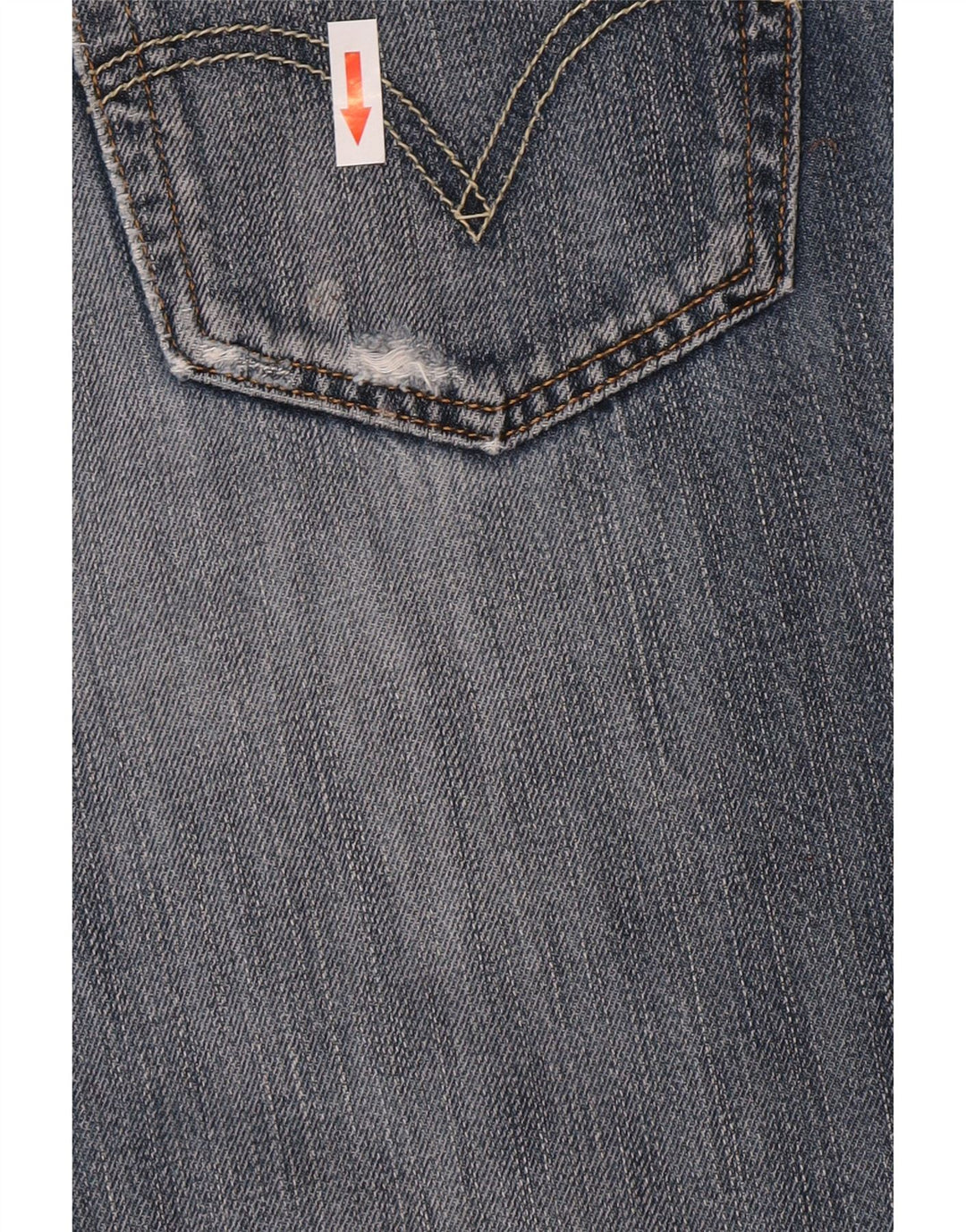 Levi's Uomo 501 Jeans dritti invecchiati W32 L28 Cotone blu