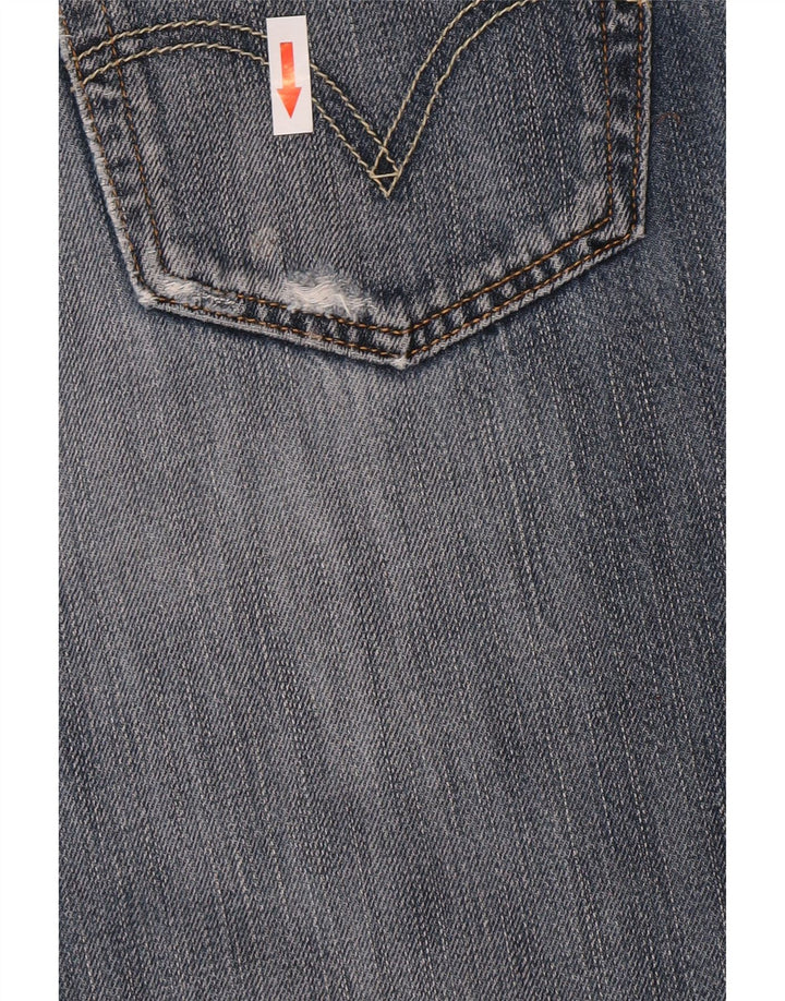 Levi's Uomo 501 Jeans dritti invecchiati W32 L28 Cotone blu