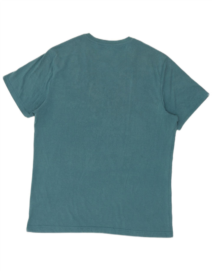 T-shirt grafica da uomo Penguin Top XL in cotone blu