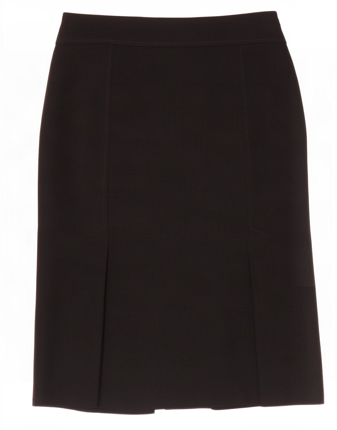 Gonna dritta da donna Marks & Spencer UK 12 media W30 poliestere nero