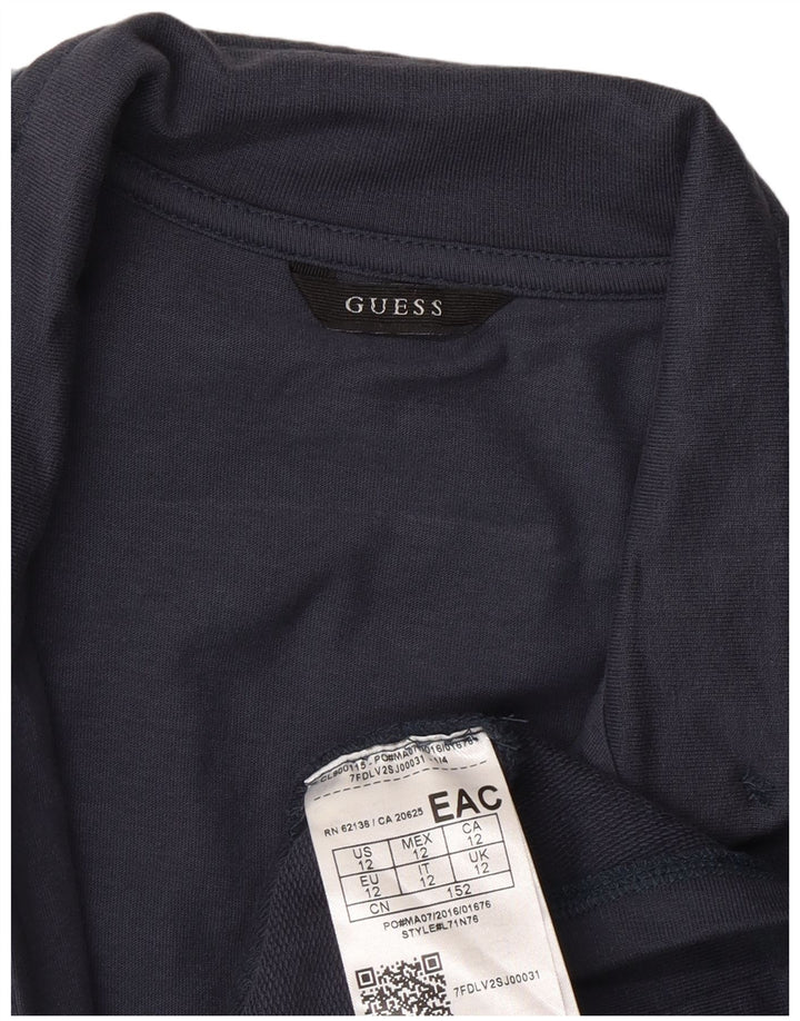 Giacca blazer a 2 bottoni Guess da ragazzo 11-12 anni in cotone blu
