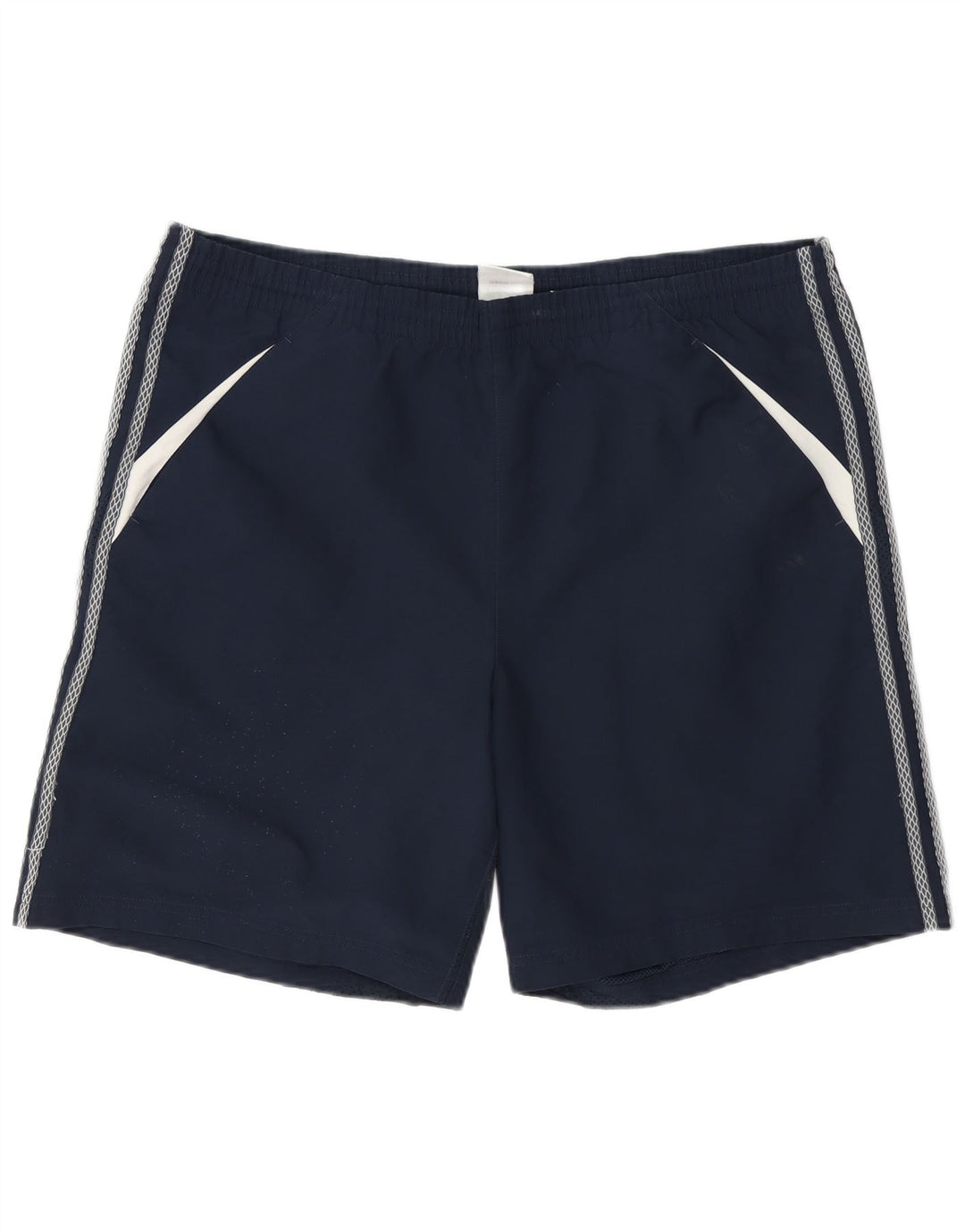 Pantaloncini sportivi Adidas Climacool da uomo grandi in poliestere color block blu navy