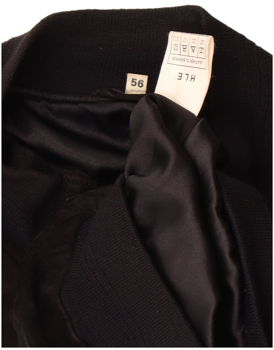 Giubbotto bomber da uomo in pelle scamosciata VINTAGE IT 56 3XL Pelle nera