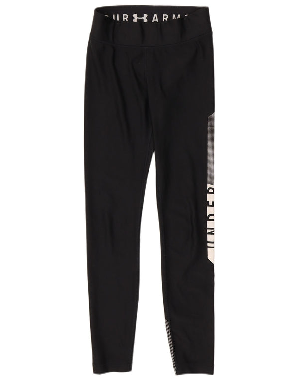 Leggings Heat Gear da donna Under Armour UK 8 Small Black Colourblock