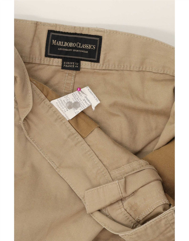 Pantaloncini cargo da uomo Marlboro Classics EU 52 XL W36 Cotone beige