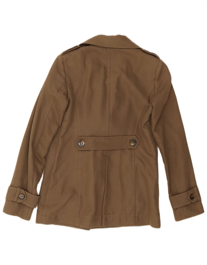 Cappotto da marinaio da donna Massimo Dutti EU 36 XS cotone kaki