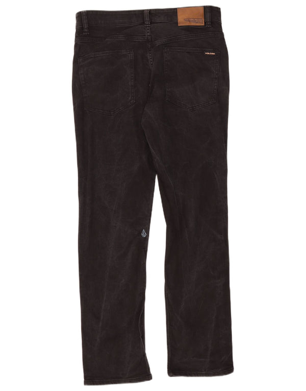 Jeans dritti Solver da uomo Volcom W32 L30 cotone nero