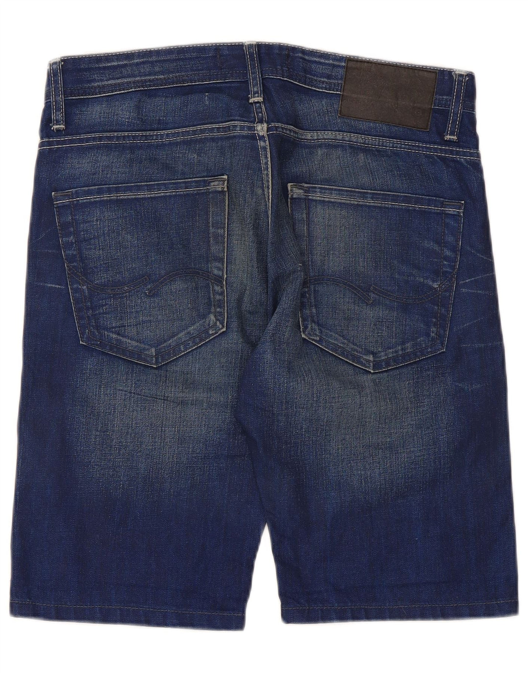 Pantaloncini di jeans vestibilità regolare da uomo Jack & Jones piccoli W32 cotone blu