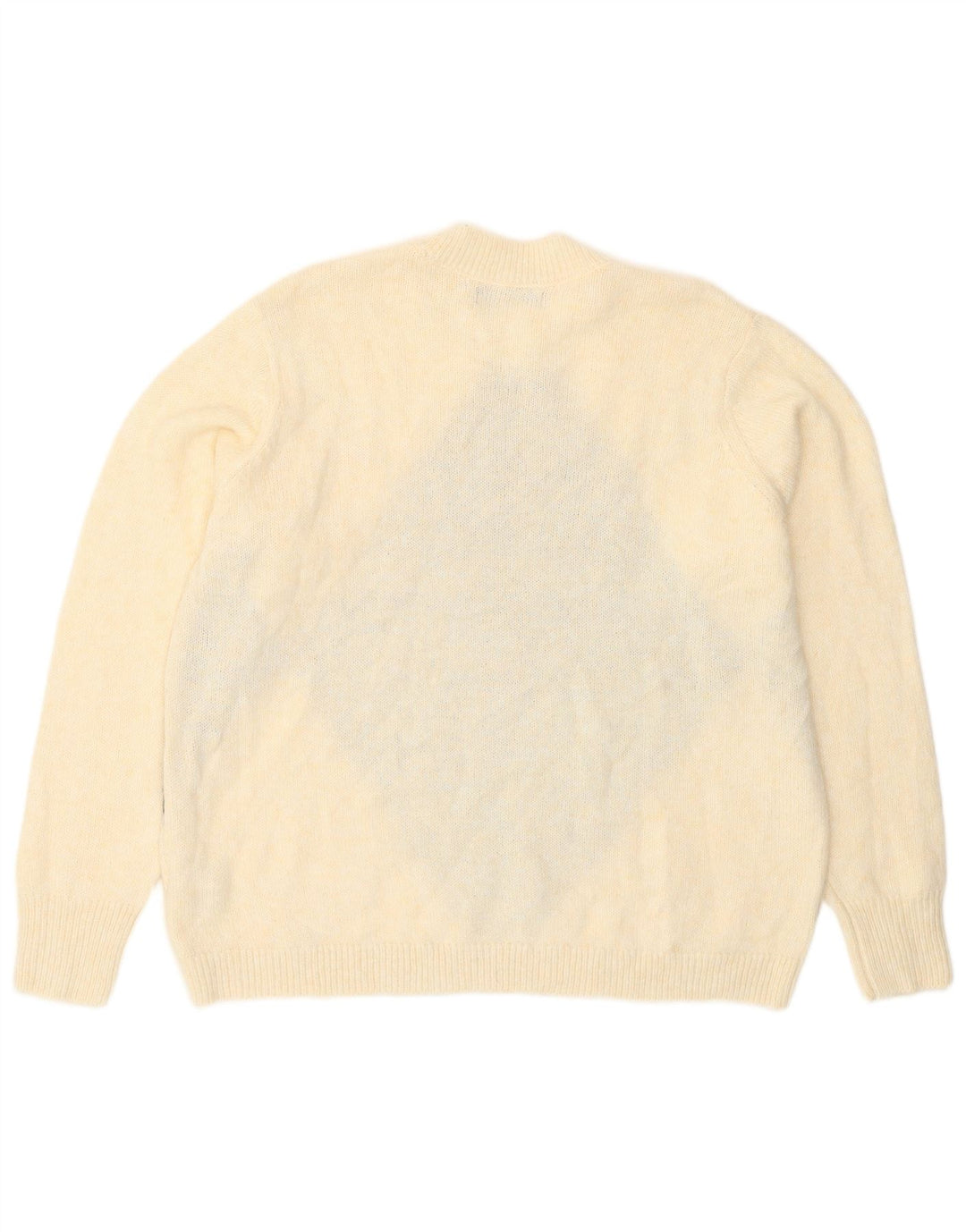 Maglione maglione girocollo da donna Marks & Spencer UK 16 grande bianco sporco
