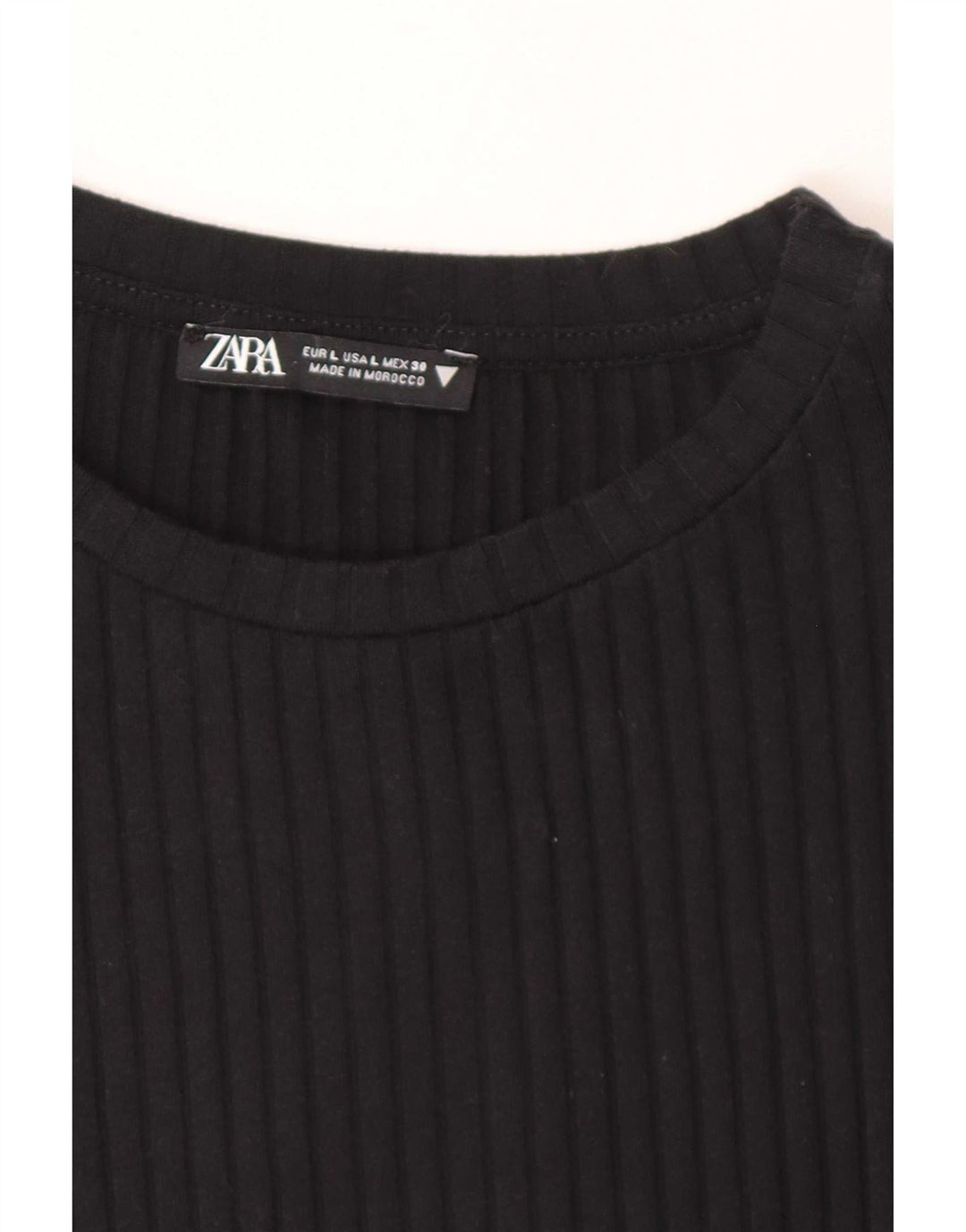 Vestito aderente da donna Zara UK 14 grande nero