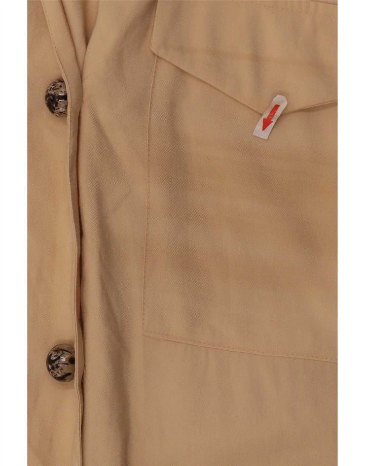 Camicia Zara da donna UK 14 Viscosa beige medio