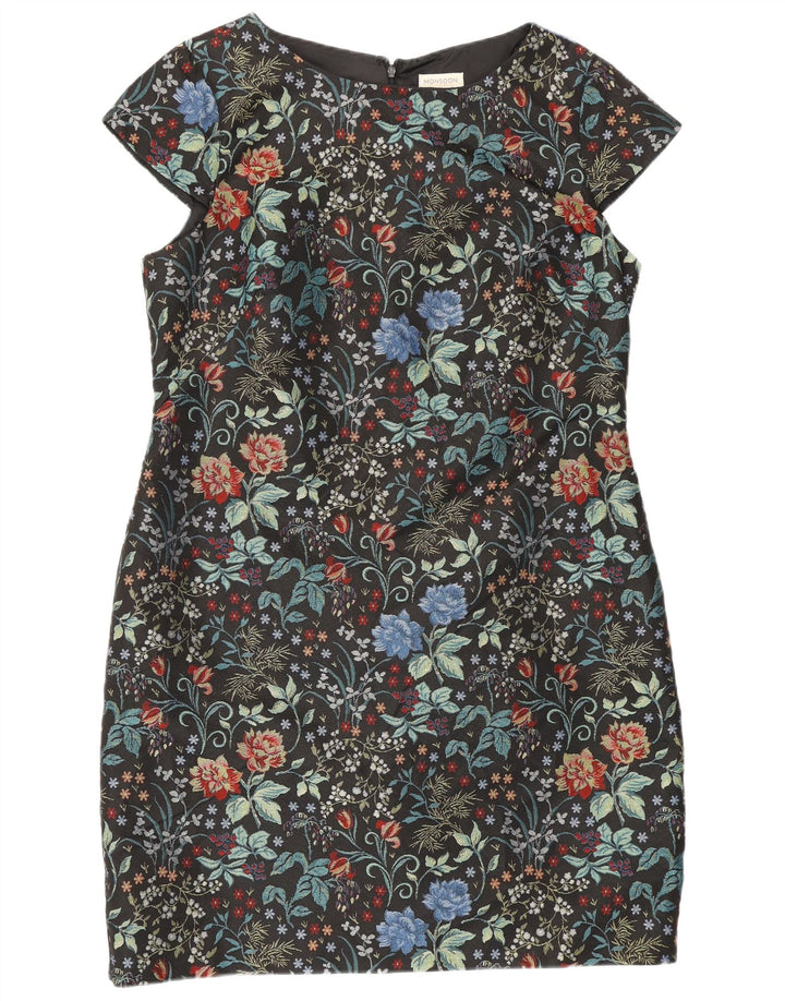 Abito tubino da donna Monsoon UK 18 XL Poliestere floreale nero