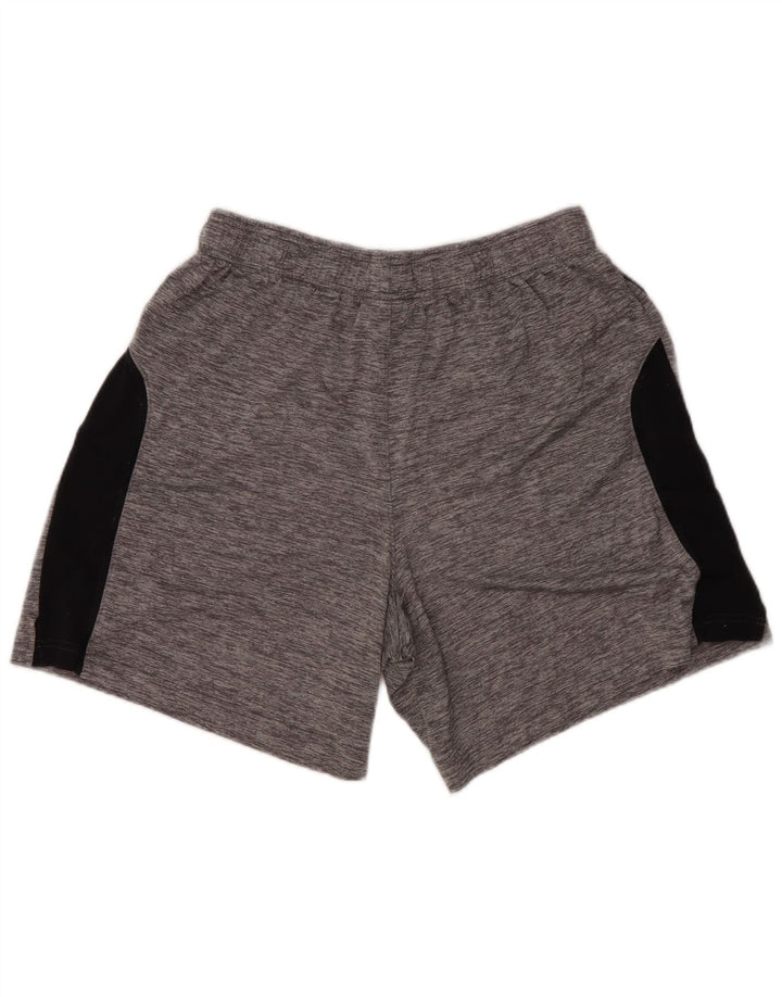 Pantaloncini sportivi da uomo UNDER ARMOUR Large in poliestere color block grigio