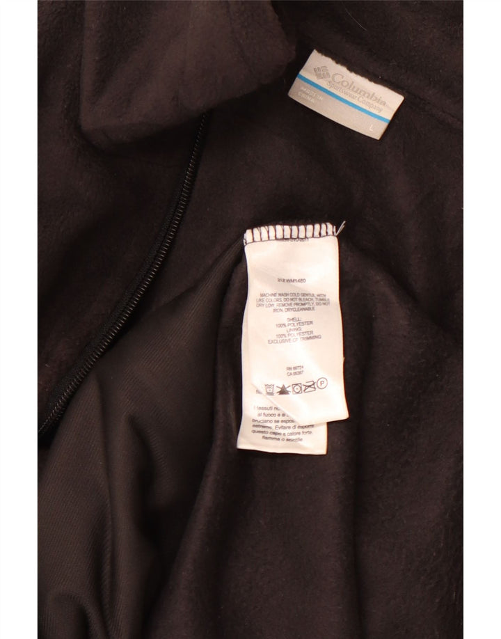 Gilet in pile da uomo COLUMBIA UK 40 grande poliestere nero