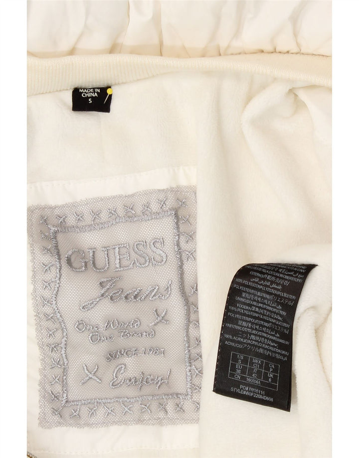 Giacca imbottita oversize da donna Guess UK 6 XS poliestere bianco