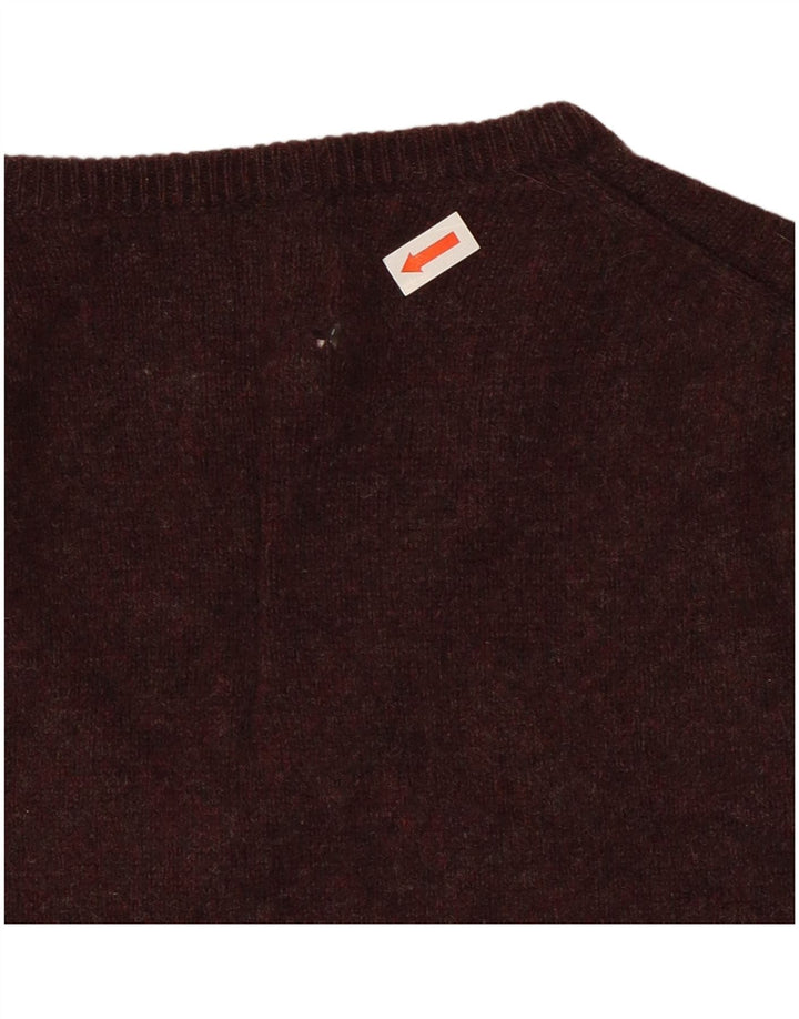 Canottiera da uomo Marks & Spencer, grande, in lana screziata marrone