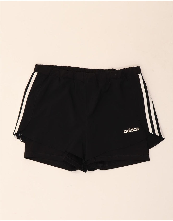 Pantaloncini sportivi ADIDAS Climalite da donna UK 8/10 piccoli poliestere nero
