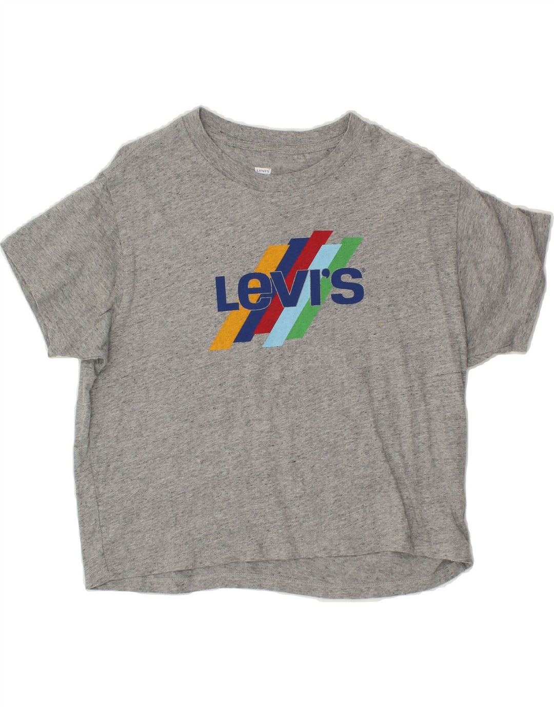 LEVI'S Mens Graphic T-Shirt Top Small Grey Vintage Levi's and Second-Hand Levi's from Messina Hembry 