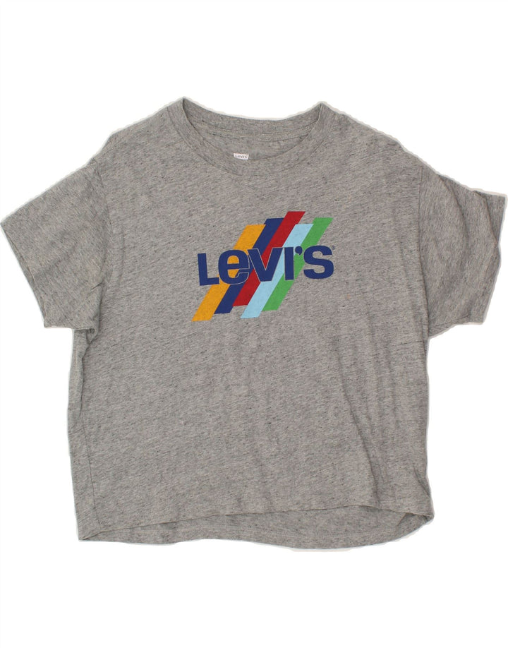 LEVI'S Mens Graphic T-Shirt Top Small Grey Vintage Levi's and Second-Hand Levi's from Messina Hembry 