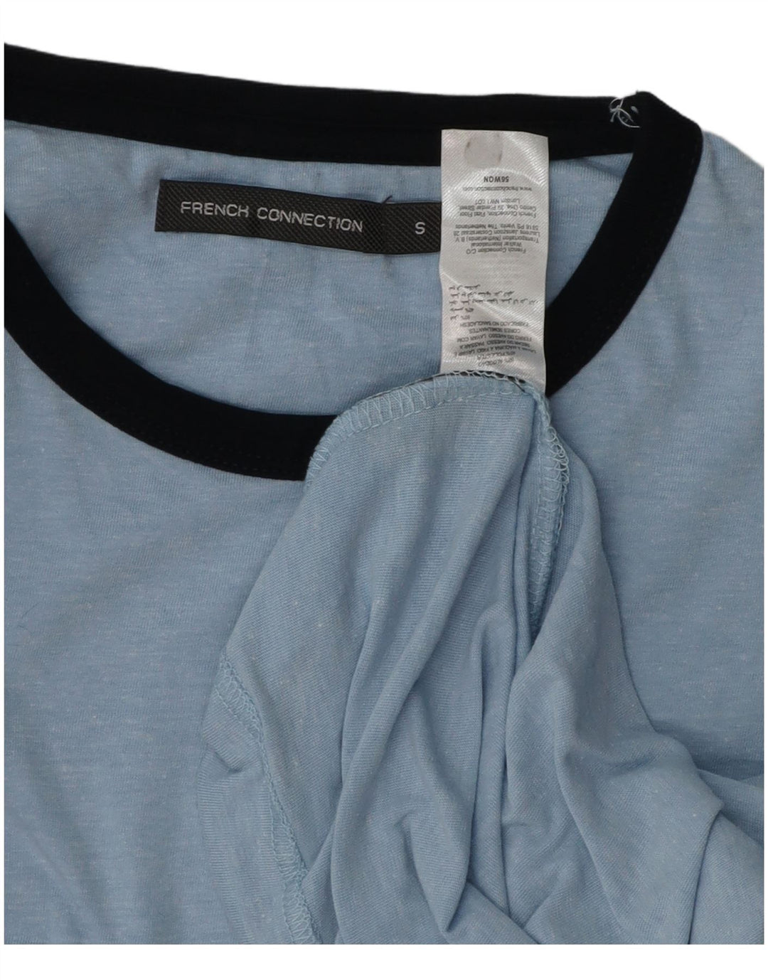 T-shirt da uomo FRENCH CONNECTION Top piccola in cotone blu