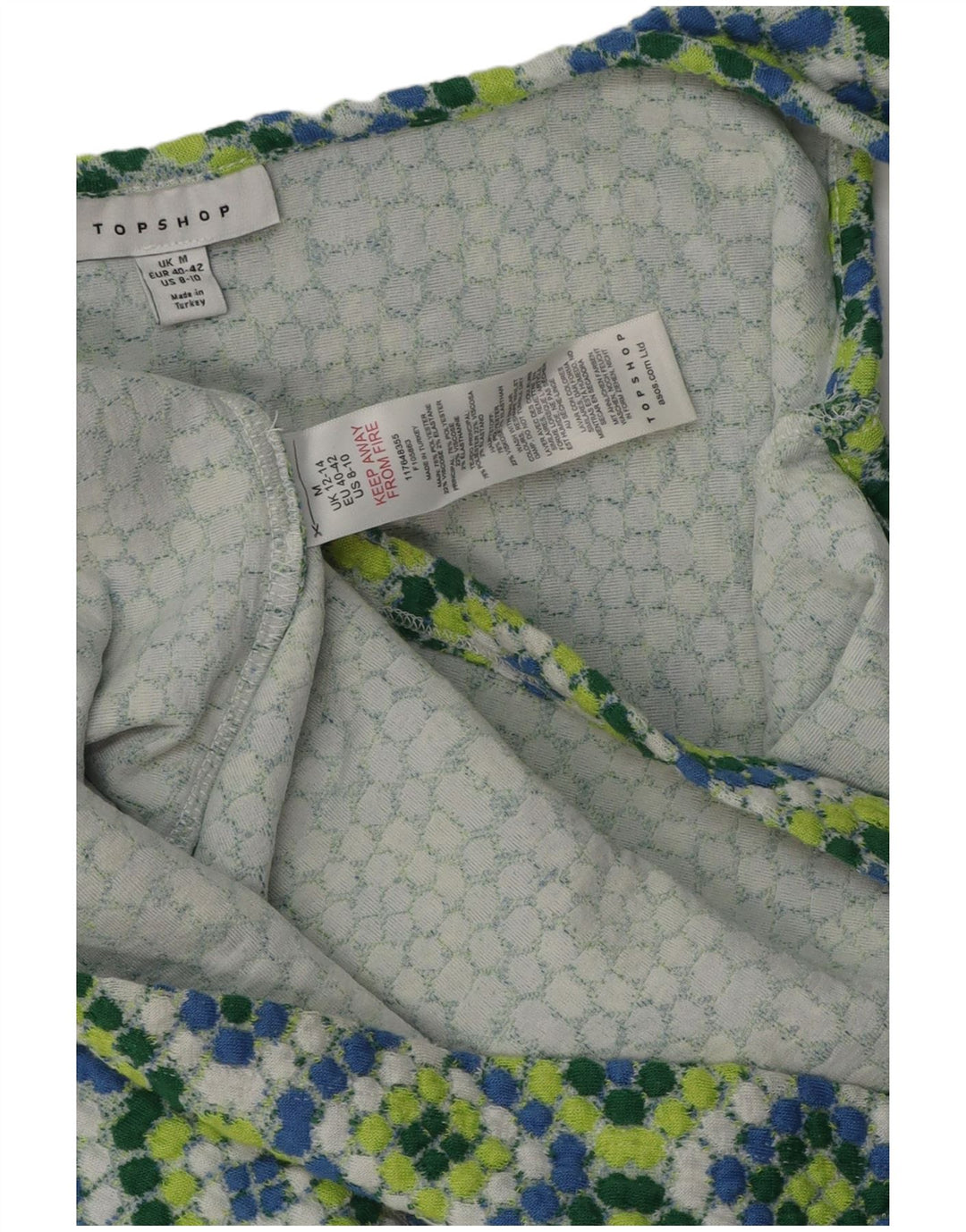 Topshop Prendisole da donna UK 12 Poliestere Ikat medio multicolore