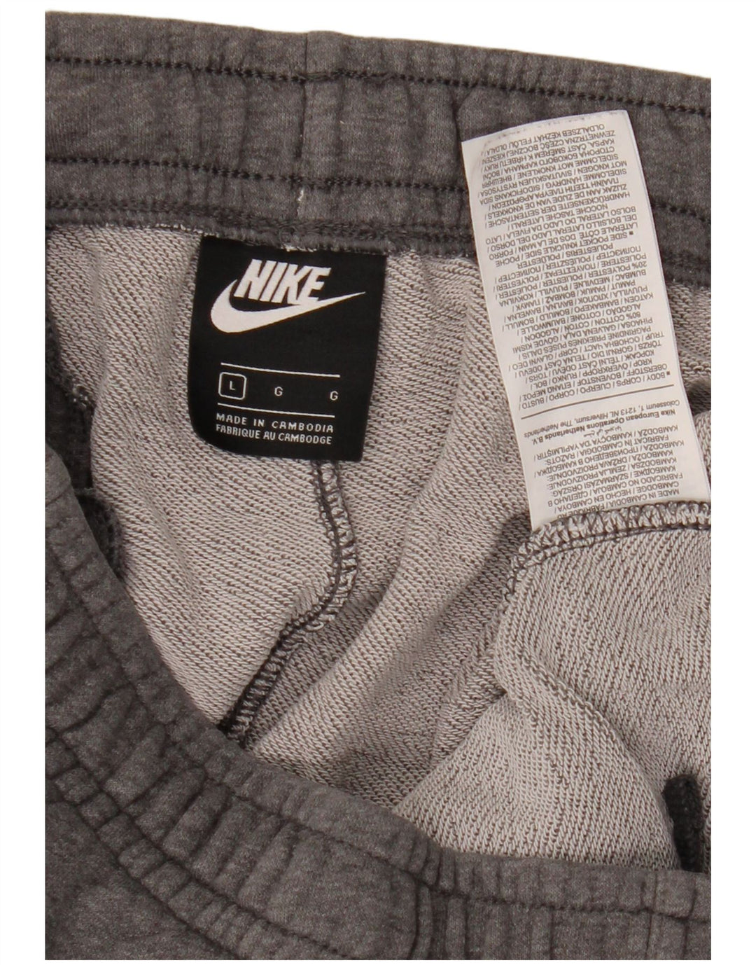 Pantaloni da tuta da uomo Nike Joggers grandi in cotone grigio