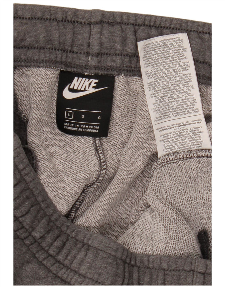 Pantaloni da tuta da uomo Nike Joggers grandi in cotone grigio