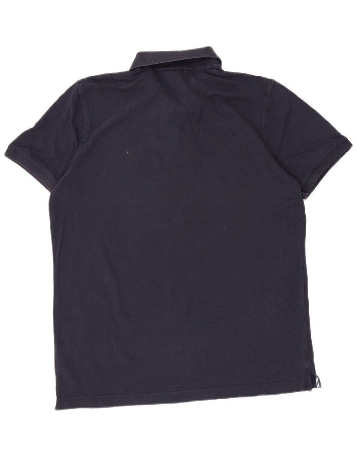 Polo da uomo Gant in cotone blu navy medio