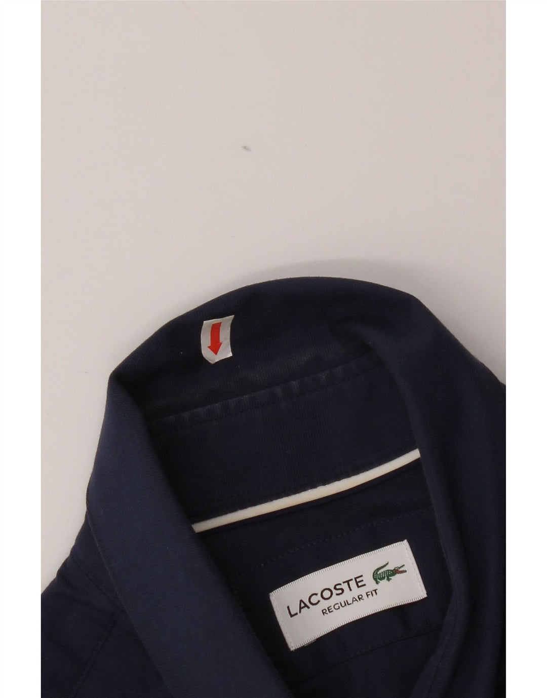 Camicia Lacoste da uomo vestibilità regolare taglia 40 15 1/2 cotone medio blu navy