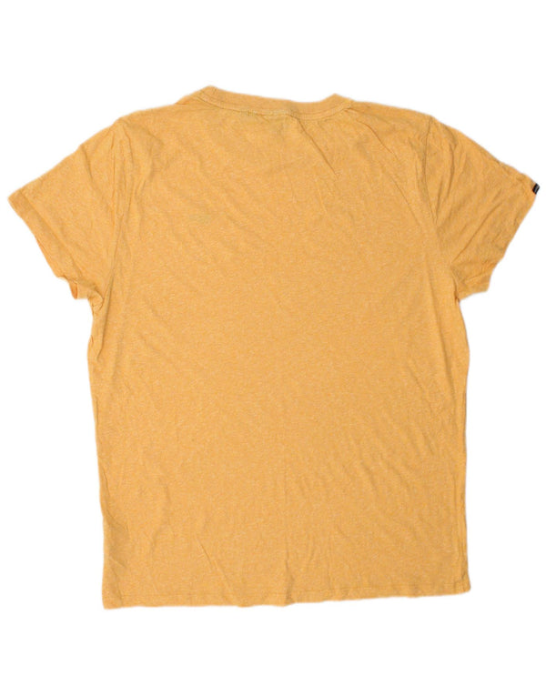 T-shirt da uomo SUPERDRY Top 2XL in cotone giallo