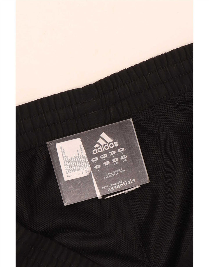 Pantaloni da tuta Adidas Climalite da uomo grandi in poliestere nero