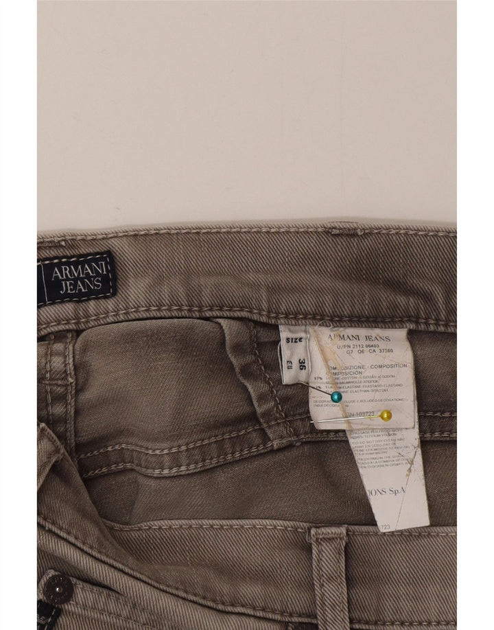 Jeans dritti da uomo Armani W36 L35 cotone grigio