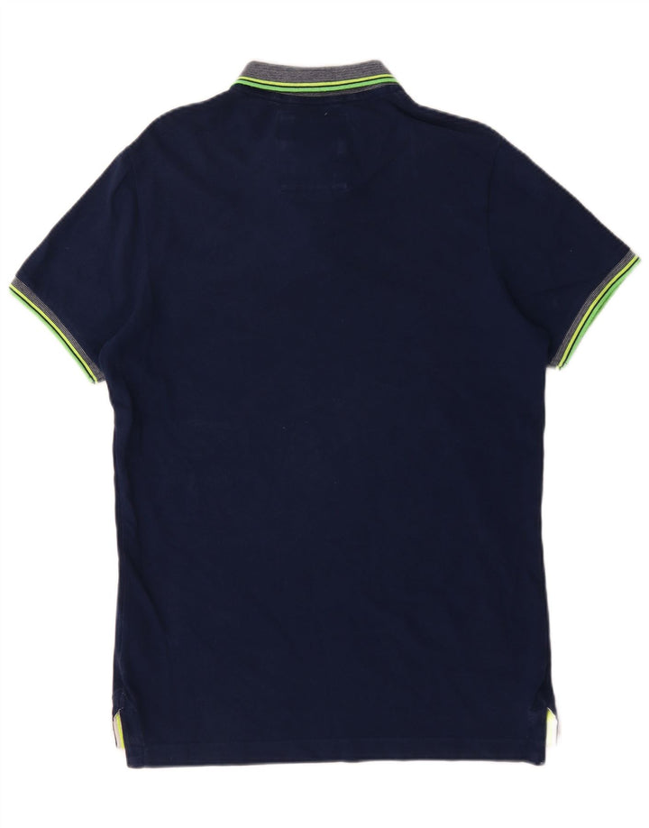 Polo da uomo Superdry Large in cotone blu navy