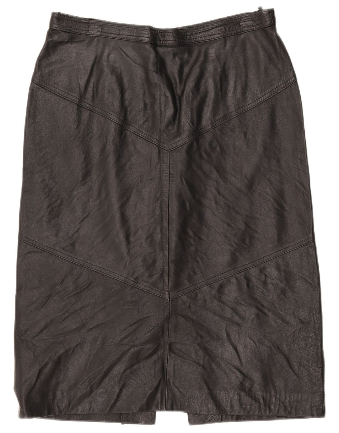 Gonna in pelle da donna La Cordee media W30 nera