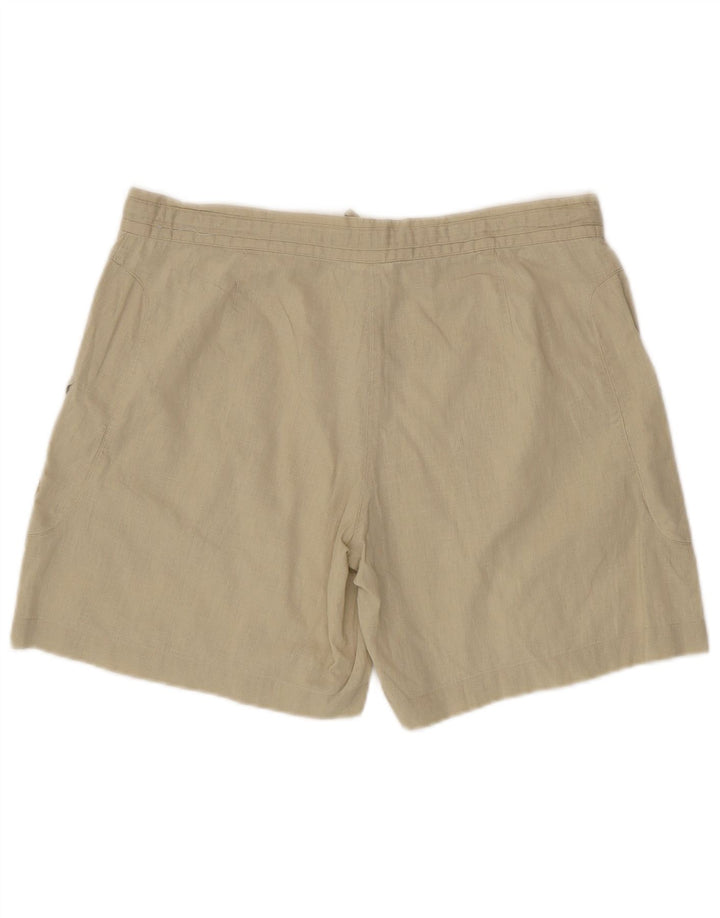 Pantaloncini cargo da donna Sergio Tacchini IT 46 Large W34 Lino verde
