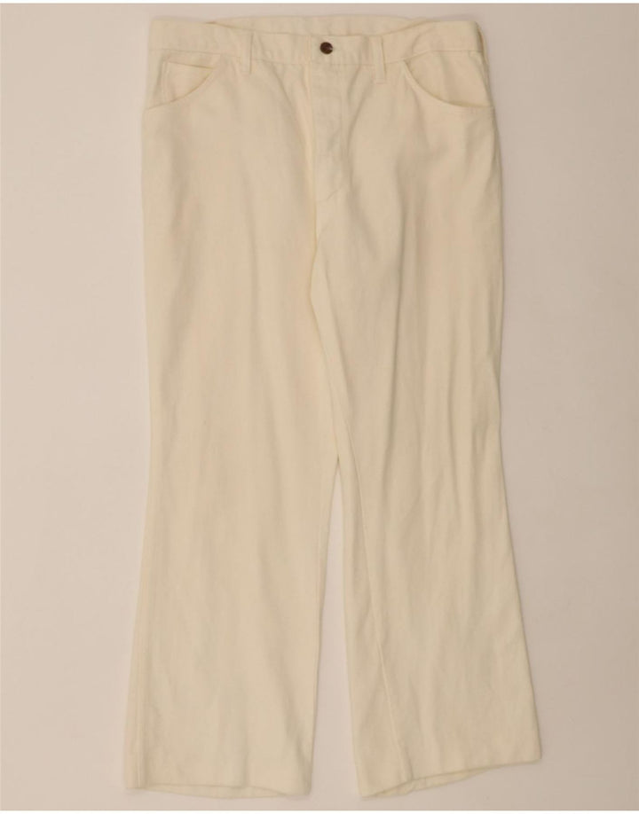 WRANGLER Womens Bootcut Jeans W38 L28  Off White Cotton Vintage Wrangler and Second-Hand Wrangler from Messina Hembry 