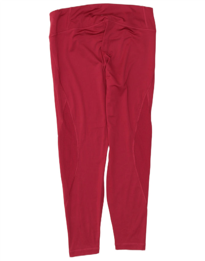 Leggings Reebok da donna UK 14 Large Bordeaux Poliestere