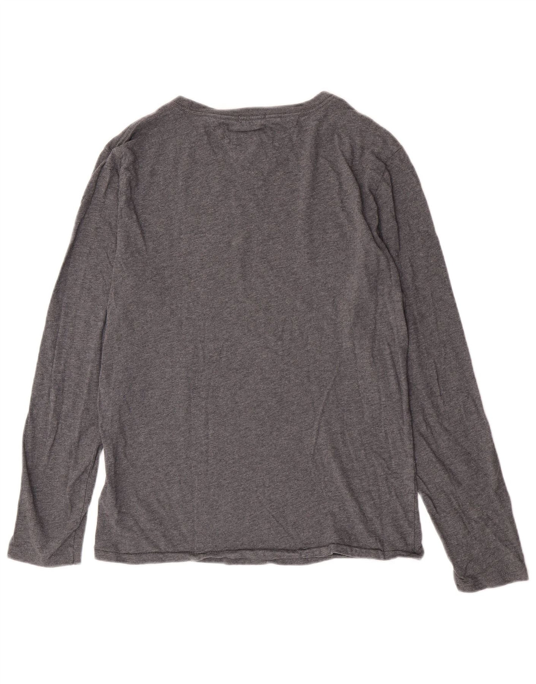 Tommy Hilfiger Uomo Graphic Top Manica Lunga Piccolo Cotone Grigio