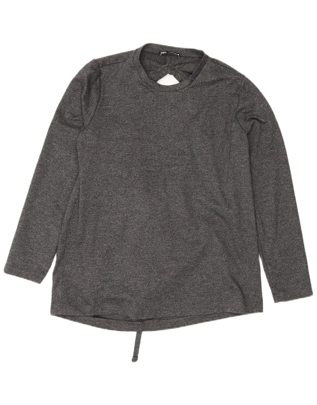 Camicetta oversize a maniche lunghe da donna Zara UK 10 Small Grigio