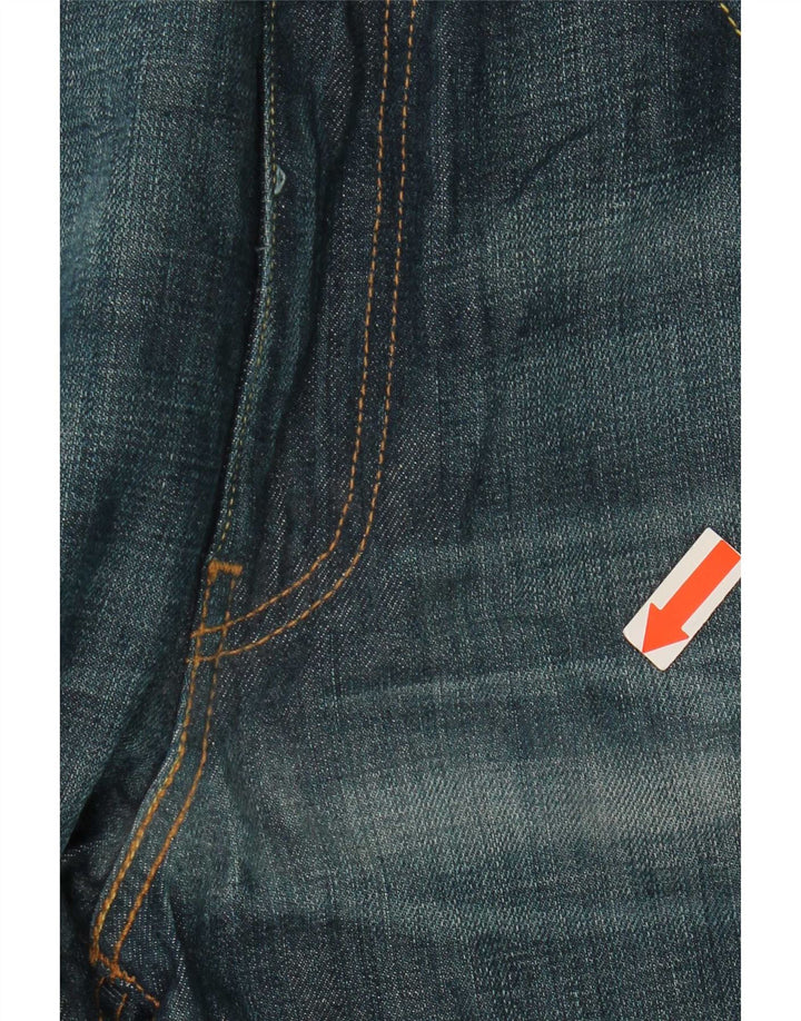 Levi's Uomo 527 Jeans Bootcut Slim W36 L32 Blu Cotone