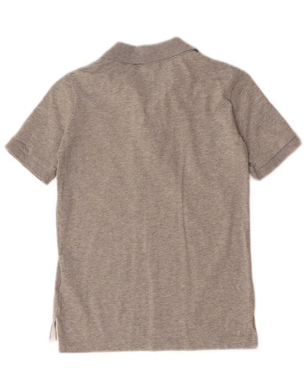 Polo Nike da bambino, 8-9 anni, piccola, in cotone grigio screziato