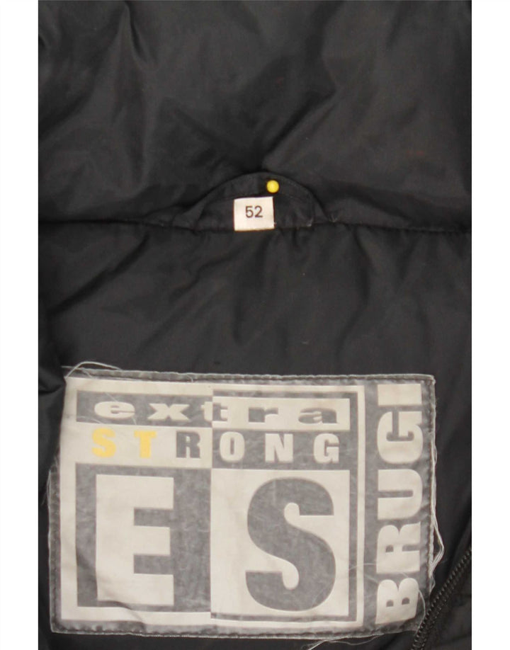 Piumino Brugi Uomo con Cappuccio IT 52 XL Nero Poliammide