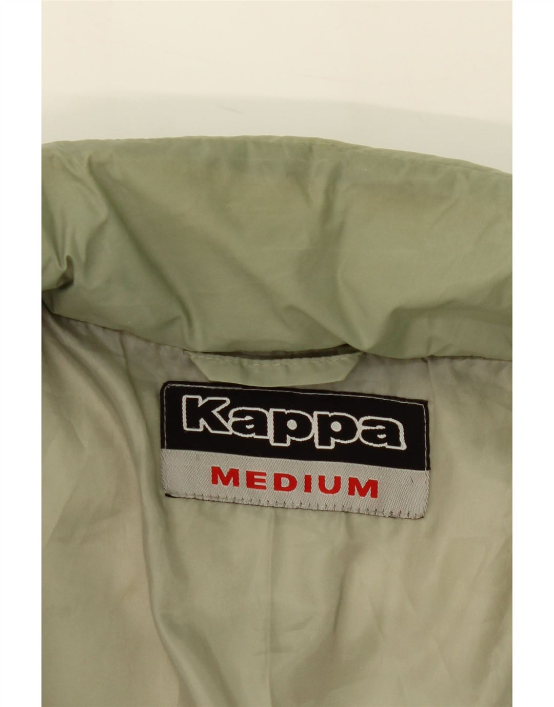 KAPPA Mens Padded Jacket UK 38 Medium Green Polyamide Vintage Kappa and Second-Hand Kappa from Messina Hembry 